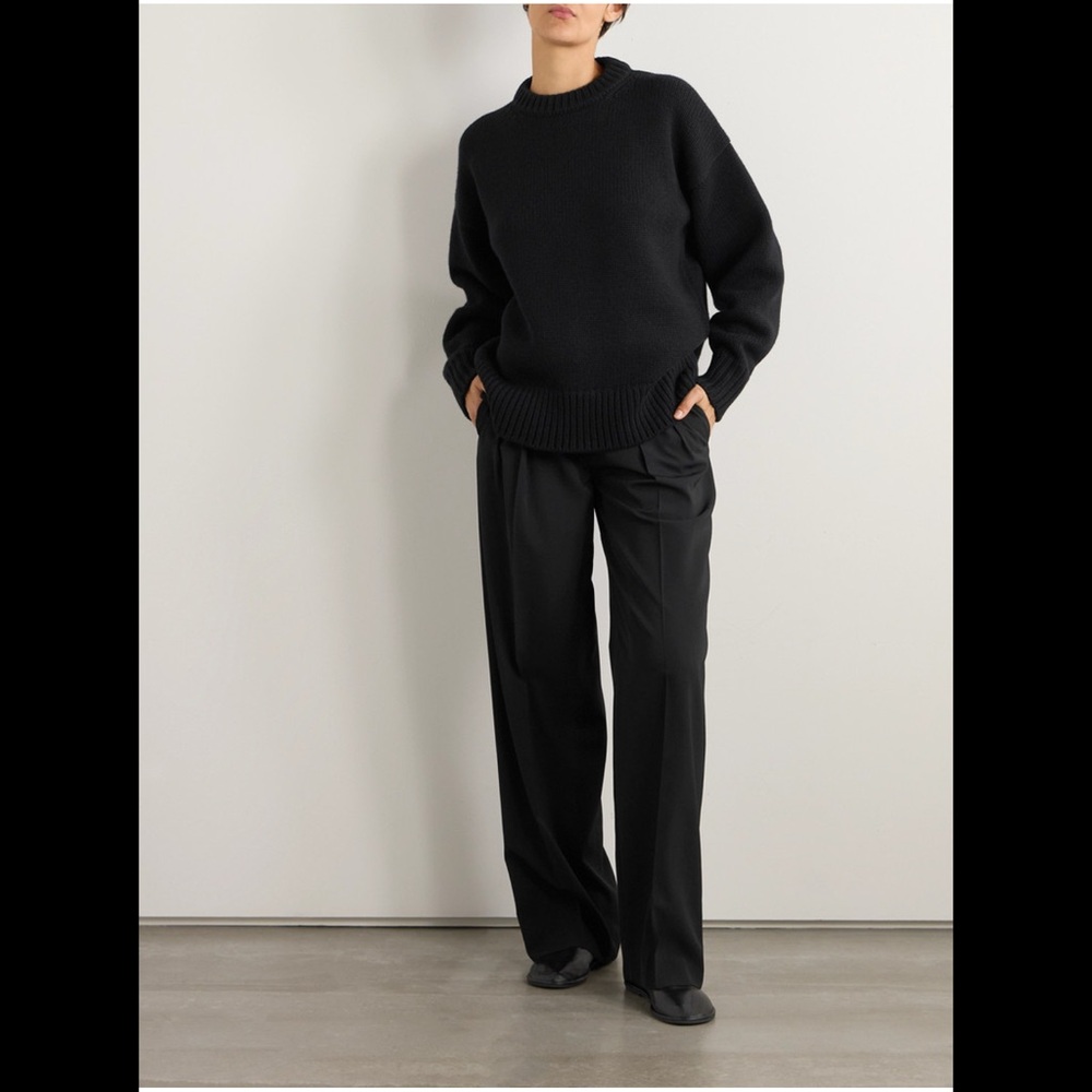 The Row wool and cashmere-blend Sweater in black